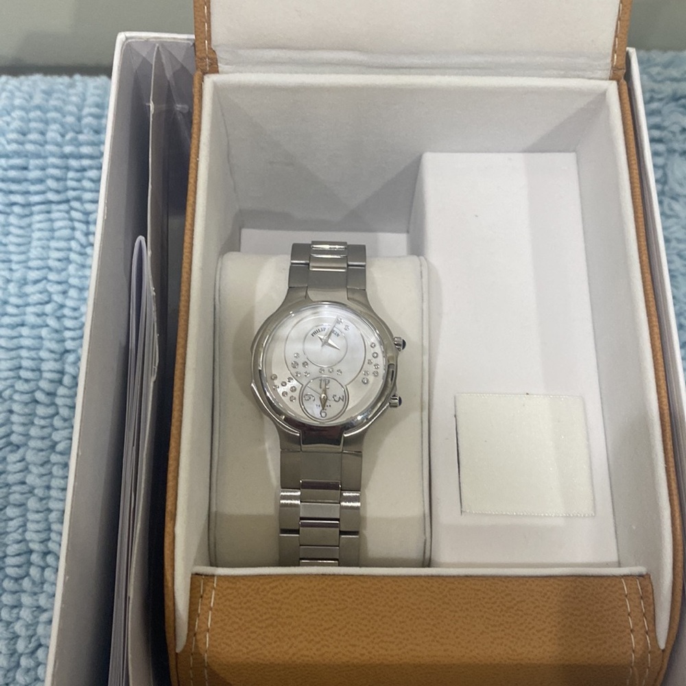 Phillip Stein Round Chrono With Floating Diamonds - image 7